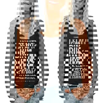Drink Wine Pet Italian Greyhound Dog Owner Lover Women Tank Top | Mazezy