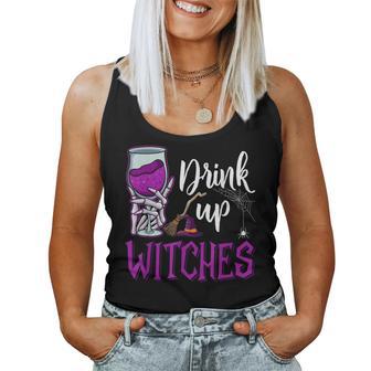 Drink Up Witches Wine Lover Drinking Halloween Costume Women Tank Top | Seseable UK