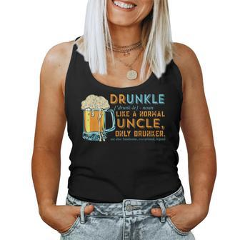 Druncle Like A Uncle But Only Drunker Christmas Idea Women Tank Top - Seseable