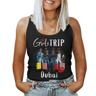 Dubai Melanin Black Girls Trip Birthday Crew Vacation Women Tank Top - Monsterry AU