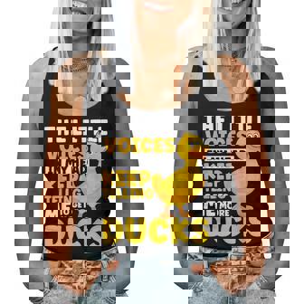 Duck My Head Keep Telling Me To Get More Ducks Duck Lover Women Tank Top Basic Casual Daily Weekend Graphic - Thegiftio