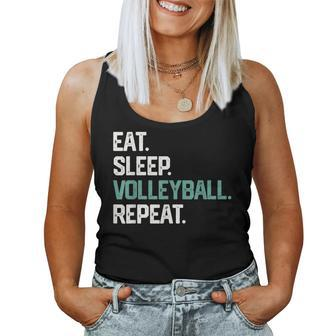Eat Sleep Volleyball Repeat T For Girls Women Women Tank Top | Mazezy