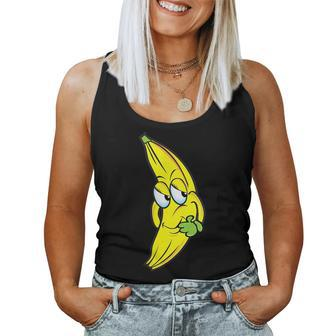 Emojibashful Banana Women Tank Top | Mazezy