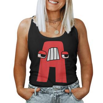 Emotion Letter A Alphabet Lore Funny For Friend Boy Girls Women Tank Top Weekend Graphic - Seseable
