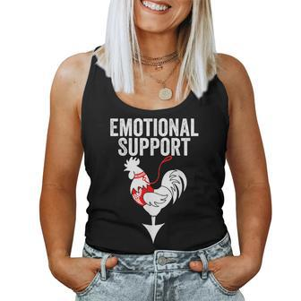 Emotional Support Chicken Emotional Support Cock Women Tank Top - Thegiftio UK