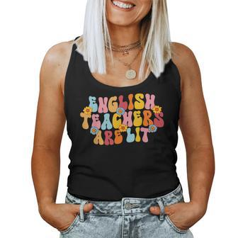 English Teachers Are Lit English Language Arts Teacher Women Tank Top - Seseable