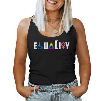 Equality Lgbt Flag Gay Pride Month Lgbtq Rainbow Women Tank Top | Mazezy