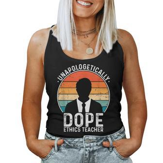 Ethics Teacher Unapologetically Dope Pride Afro History Women Tank Top | Mazezy