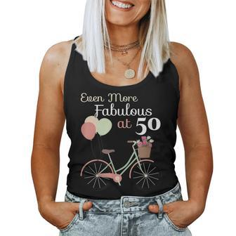 Even More Fabulous At 50Th Birthday Women Tank Top Basic Casual Daily Weekend Graphic - Thegiftio UK