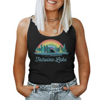 Fairview Lake Rainbow Lake Souvenir Women Tank Top | Mazezy