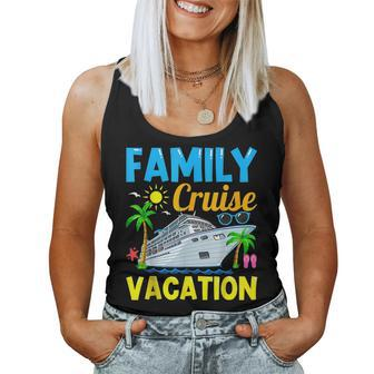 Family Cruise Summer Matching Vacation Dad Mom Daughter Girl For Mom Women Tank Top | Mazezy