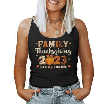 Family Thanksgiving 2023 Thankful For My Tribe Fall Autumn Women Tank Top - Monsterry