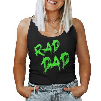 Fathers Day 80S90S Graffiti Rad Dad For Dad Women Tank Top | Mazezy UK