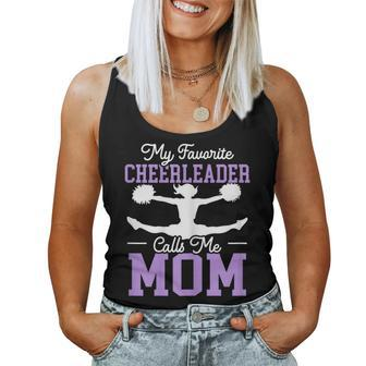 My Favorite Cheerleader Calls Me Mom Cheerleading Cheering Women Tank Top - Monsterry UK