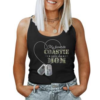 My Favorite Coastie Calls Me Mom Coast Guard Mom For Mom Women Tank Top