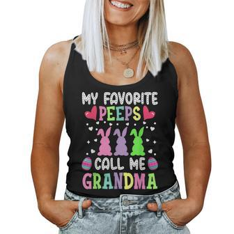 My Favorite Peeps Call Me Grandma Easter For Grandma Women Tank Top | Mazezy