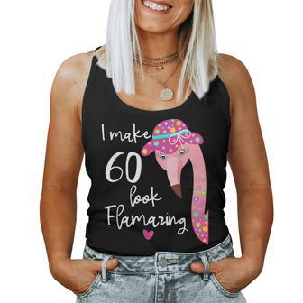 Flamingo 60Th Birthday For 60 Years Old Sixty 60Th Birthday Women Tank Top | Mazezy CA