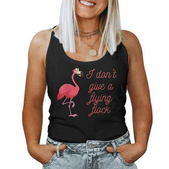 Flamingo I Dont Give A Flying Flock Women Tank Top | Mazezy