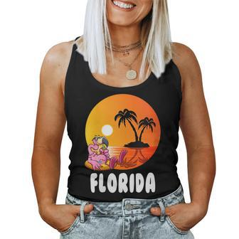 Flamingo Usa Usa Florida Women Tank Top | Mazezy