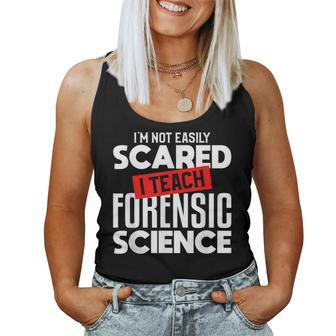 Forensic Science Teacher Teaching For Instructor Women Tank Top | Mazezy
