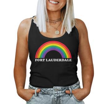 Fort Lauderdale Rainbow Lgbtq Gay Pride Lesbians Queer Women Tank Top | Mazezy CA