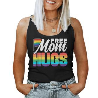 Free Mom Hugs Pride Rainbow Gay Lgbtq Proud Mother Mommy Women Tank Top | Mazezy