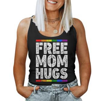 Women Free Mom Hugs Rainbow Proud Mom Lgbt Pride Month Women Tank Top | Mazezy
