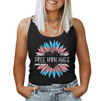 Free Mom Hugs Transgender Pride Lgbt Daisy Flower Hippie Women Tank Top | Mazezy