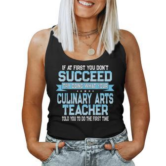 Fun Culinary Arts Teacher Saying Women Tank Top | Mazezy CA
