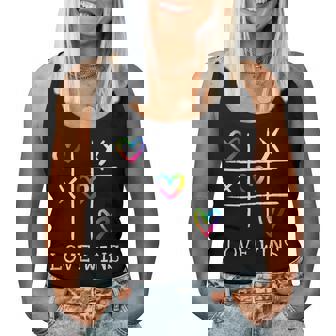 Fun Lgbtq Love Wins In Gay Pride Rainbow Colors - Gay Ally Women Tank Top | Mazezy