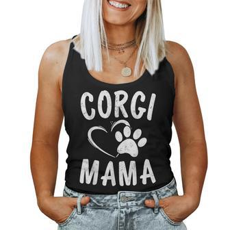 Fun Welsh Corgi Mama Pet Lover Apparel Dog Mom Women Tank Top | Mazezy