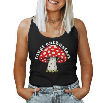 Fungi Enthusiast Aesthetic Mushroom Friendly Cute Adorable Women Tank Top | Mazezy