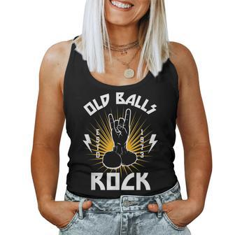 Funny 50Th Birthday Old Balls Club 1973 My Balls Rock Women Tank Top Basic Casual Daily Weekend Graphic - Seseable