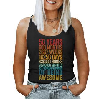 50Th Birthday Old Meter 50 Year Old Women Tank Top - Monsterry UK