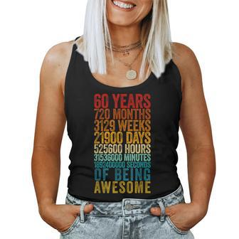 60Th Birthday Old Meter 60 Year Old Women Tank Top - Monsterry UK