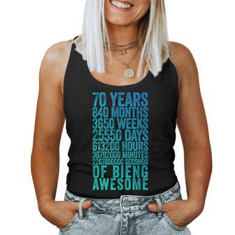 Funny 70Th Birthday Old Meter Funny 70 Year Old Gifts Women Tank Top Weekend Graphic - Monsterry DE