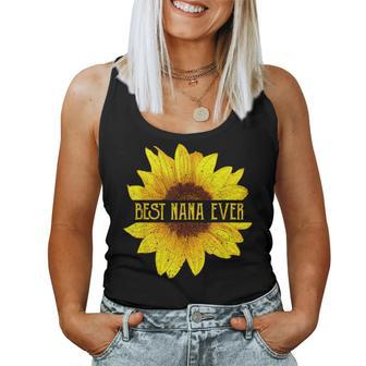 Best Nana Ever Sunflower Apparel Fun Italian Grandma Women Tank Top | Mazezy UK