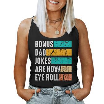 Funny Bonus Dad Father Day Gifts From Daughter Son Stepdad Women Tank Top Basic Casual Daily Weekend Graphic - Thegiftio UK