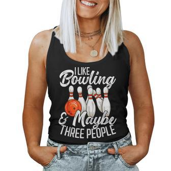 Bowling Team Bowler Tenpin Bowling Women Tank Top - Thegiftio UK