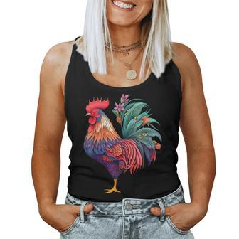 Chicken Rooster Chicken Lovers Women Tank Top - Seseable