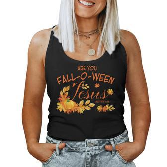 Christian Halloween Verse Sayings Fall Jesus Her Christian Halloween Women Tank Top | Mazezy