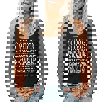 Coffeeology Coffee Slogans To Live By Women Tank Top | Mazezy