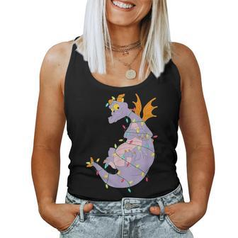 Cute Figment Lights Christmas Lover Animals Lover Women Tank Top - Monsterry CA