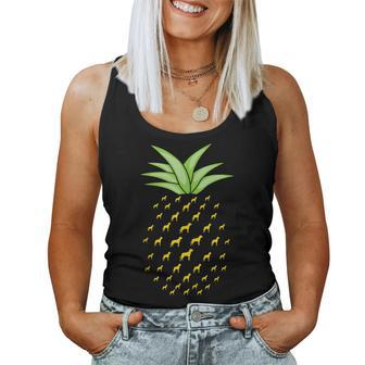 Estonian Hound Dog Ananas Pineapple Women Tank Top | Mazezy