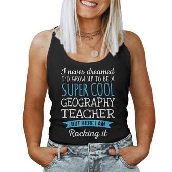 Geography Teacher Appreciation Women Tank Top | Mazezy