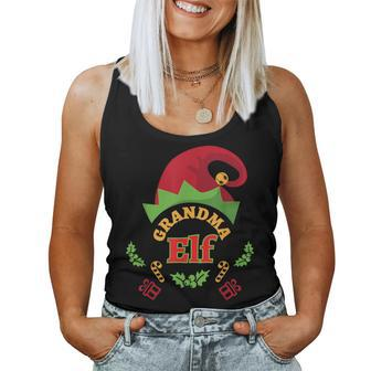 Grandma Elf Elf Ugly Christmas Sweater Women Tank Top | Mazezy