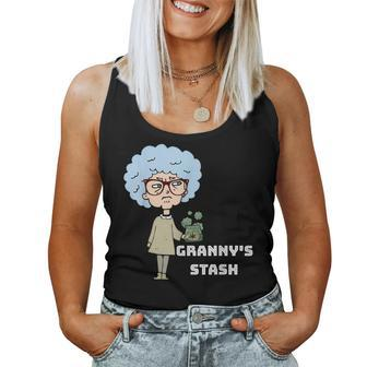 Granny's Weed Stash For Grandma Stoner Women Tank Top | Mazezy DE