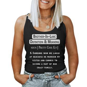 Humour Sarcastic Brother-In-Law Definition & Meaning Women Tank Top | Mazezy
