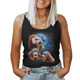 Orangutan Orangutans Howling At The Moon Women Tank Top - Thegiftio UK