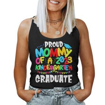 Funny Proud Mommy Of A Class Of 2023 Kindergarten Graduate Women Tank Top Basic Casual Daily Weekend Graphic - Thegiftio UK